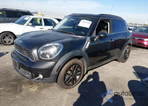 2013 Mini Countryman Cooper S z USA, uszkodzony, nr VIN WMWZC3C57DWP22492